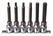 Rail de 6 douilles tournevis 6 pans, L.110 mm - 1/2'' - 5 à 12 mm KS TOOLS - 922.1819