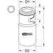 Douille porte-embouts ULTIMATE 3/8'' - 6 pans 10 mm KSTOOLS - 9223889