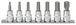 Rail de 7 douilles tournevis ULTIMATE® 6 pans 3/8'' KS TOOLS - 922.3962
