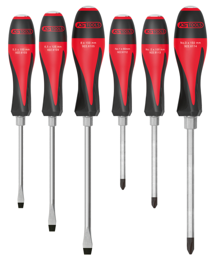 Boîte de 6 tournevis ULTIMATEmax®, 5,5 à 8 mm - PH1 à PH3 KS TOOLS - 922.6110