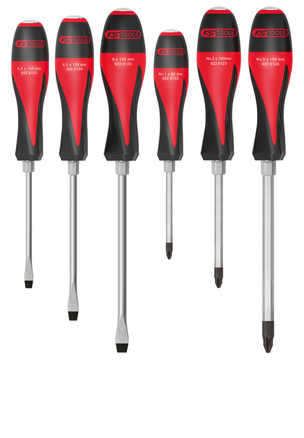 Boîte de 6 tournevis ULTIMATEmax®, 5,5 à 8 mm - PZ1 à PZ3 KS TOOLS - 922.6120