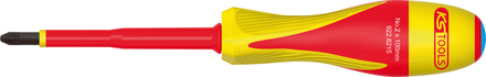 Tournevis POZIDRIV® bi-matière isolé 1000V, PZ0 - 60x140 mm KS TOOLS - 922.6213