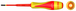 Tournevis fente bi-matière isolé 1000V - 4,0 x 100mm pour borniers électriques KS TOOLS - 922.6221