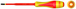 Tournevis fente bi-matière isolé 1000V - 5,5 x 125mm pour borniers électriques KS TOOLS - 922.6222