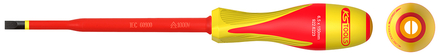 Tournevis fente bi-matière isolé 1000V - 6,5 x 150mm pour borniers électriques KS TOOLS - 922.6223