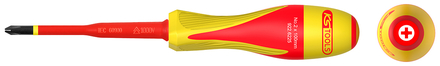 Tournevis PHILLIPS® bi-matière isolé 1000V, PH2 pour borniers électriques KS TOOLS - 922.6225
