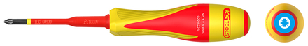 Tournevis POZIDRIV® bi-matière isolé 1000V, PZ1 pour borniers électriques KS TOOLS - 922.6226