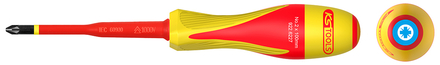 Tournevis POZIDRIV® bi-matière isolé 1000V, PZ2 pour borniers électriques KS TOOLS - 922.6227