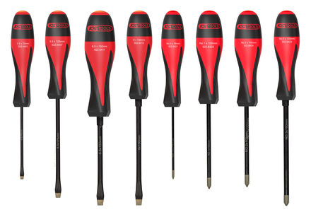 Jeu de 8 tournevis ULTIMATEgrip, Fente - PH KS TOOLS - 922.6420