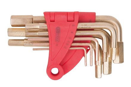 Jeu de clés mâles sur support BRONZEplus, 10 pièces KS TOOLS - 963.1514
