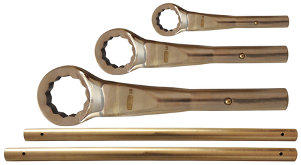 Jeu de clés à œillet contre-coudée BRONZEplus, 18 pièces KS TOOLS - 963.8081