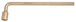Clé à douille ''L'' 6 pans BRONZEplus 250mm KS TOOLS - 963.8351