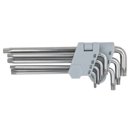 Jeu de 7 clés mâles longues INOX TORX® percé KSTOOLS - 964.0615
