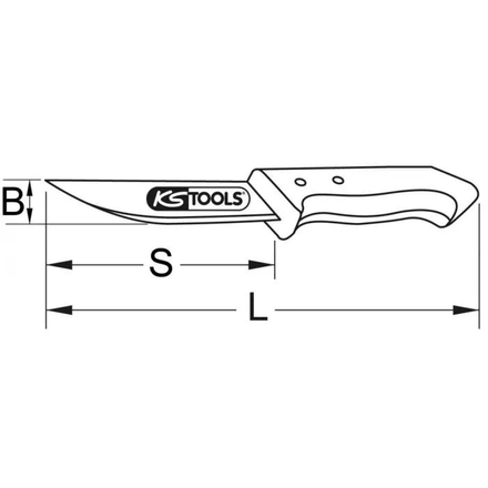 Couteau INOX, L.180 mm KSTOOLS - 9643001