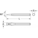 Burin INOX, 26 mm - L.400 mm KSTOOLS - 9643106