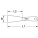 Spatule TITANplus 30 mm, L.210 mm KSTOOLS - 9659000