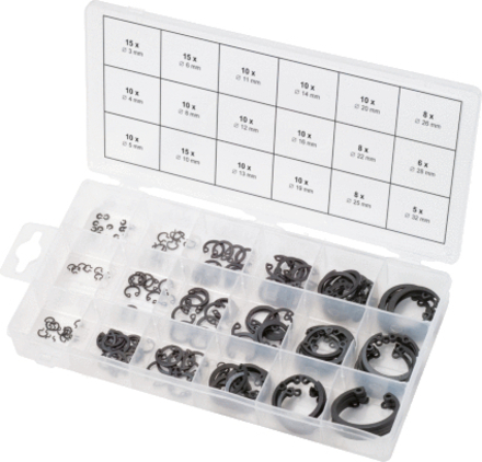 Assortiment de circlips de type interne x180 KS TOOLS - 970.0090