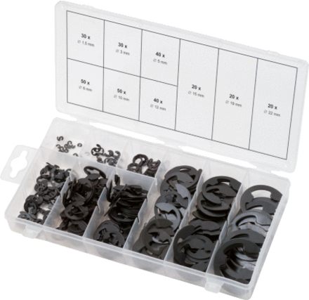 Assortiments de circlips de type E x300 KS TOOLS - 970.0110