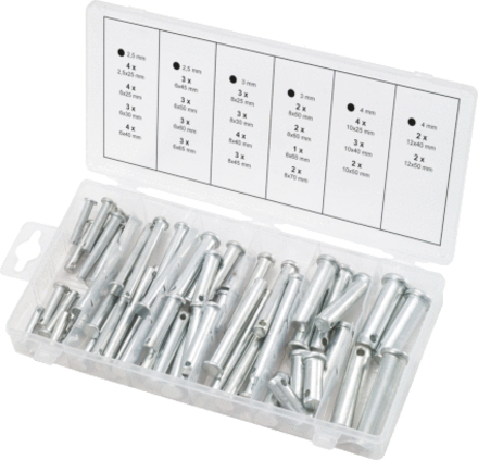 Assortiment d'écrous de sécurité, 60 pcs KS TOOLS - 970.0210