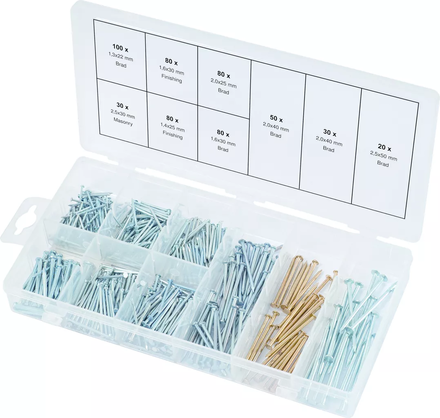 Assortiment de clous, 550 pcs KS TOOLS - 970.0370