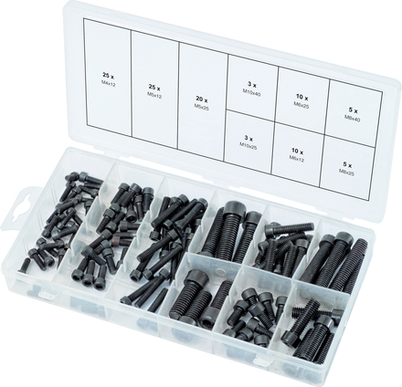 Assortiment de vis 6 pans, 106 pcs KS TOOLS - 970.0390