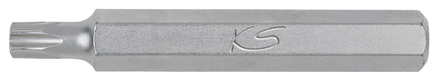 Embout de vissage TORX® percé, L.75 mm - A 10 mm - T30 KS TOOLS - 975.2130