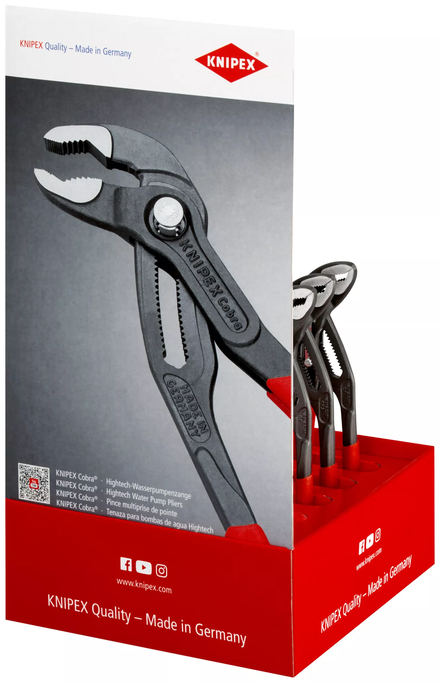 Presentoir comptoir 5 cobra 180 /5 - 250 KNIPEX - 00 18 01 V13