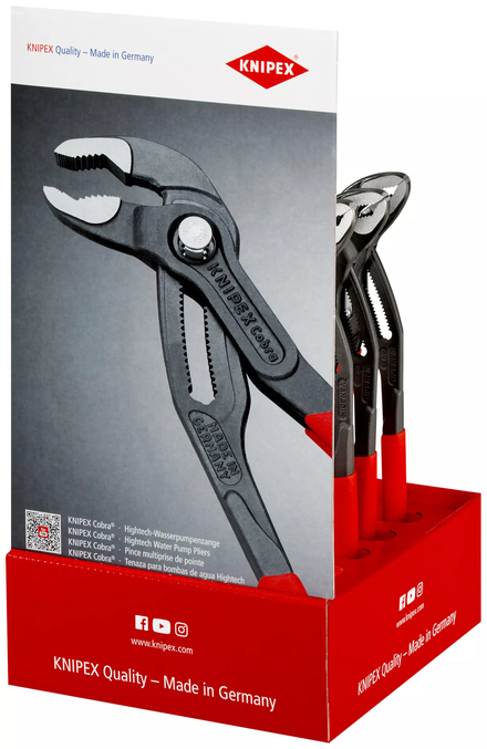 Presentoir comptoir 5 cobra 250 /5 - 300 KNIPEX - 00 18 01 V14