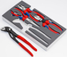 Jeu 4 pinces essentielles plateau mousse KNIPEX - 00 20 01 V15