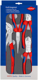 Jeu 4 pinces chromees en plateau mousse KNIPEX - 00 20 01 V17
