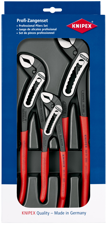 Assortiment de 3 pinces multiprises Alligator® 180mm, 250mm et 300mm KNIPEX - 002009V03