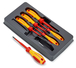 Jeu de 6 tournevis slim 1000v KNIPEX - 00 20 12 V03