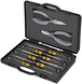 Coffret compact d'un lot de 2 pinces ESD et 6 tournevis Wera KNIPEX - 002018ESD