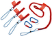 Set de protection AntiChute - 1 longe / 3 adaptateurs / 2 mousquetons KNIPEX - 005004TBK
