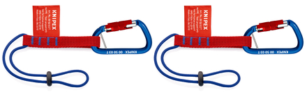 Lot de 2 adaptateurs boucle en sangle plate cousue avec cordon cousu et stoppeur KNIPEX - 005006TBK