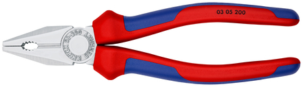 Pince universelle 200mm chrome sur carte KNIPEX - 03 05 200 SB