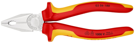 Pince universelle 180mm chrome 1000v sb KNIPEX - 03 06 180 SB