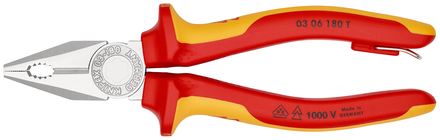 Pince univ 180mm chrome 1000v antichute KNIPEX - 03 06 180 T