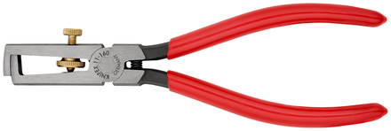 Pince denude fils Ø 5 mm KNIPEX sur carte - 11 01 160 SB