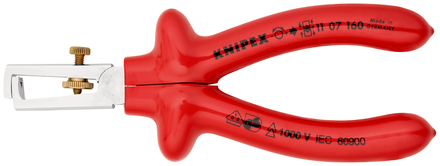 Pince a denuder 160mm chrome 1000v KNIPEX - 11 07 160