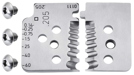 Lot de lames pour pince à dénuder de précision avec couteaux de forme 12 12 06 KNIPEX - 121906
