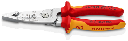 Pince multifonctions 5 en 1 - 200mm - Saisit, coupe et dénude - Bimat - 1000V KNIPEX - 1376200ME