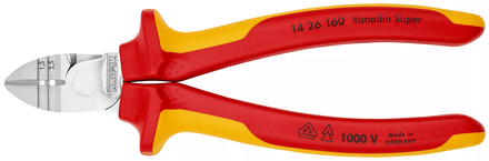 Pince à dénuder coupante de côté 160mm chrome 1000v KNIPEX - 14 26 160 SB