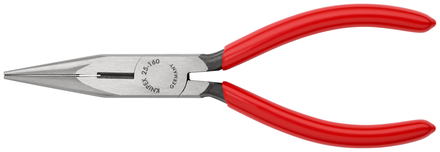 Pince a bec 1/2 rond 160mm av. tranchant KNIPEX - 25 01 160 SB