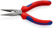 Pince a bec 1/2 rond 140mm av. tranchant KNIPEX - 25 02 140
