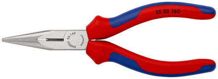 Pince a bec 1/2 rond 160mm av. tranchant KNIPEX - 25 02 160 SB
