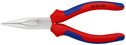Pince radio bec 1/2 rd 160mm chrome KNIPEX - 25 05 160 SB