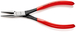 Pince de montage 200mm becs 1/2 ronds - Gainage PVC - Grande force de préhension KNIPEX - 2821200
