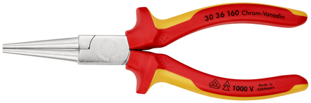 Pince a becs longs 160mm chrome 1000v KNIPEX - 30 36 160