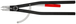 Pince pour circlips intérieurs Alésage de 252 à 400mm - 580mm - Epoxy noir KNIPEX - 4410J6